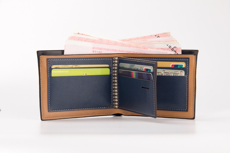 Baellerry neue casual herren brieftasche horizontale gestreiften geprägte brieftasche multi-karte_voghion.com