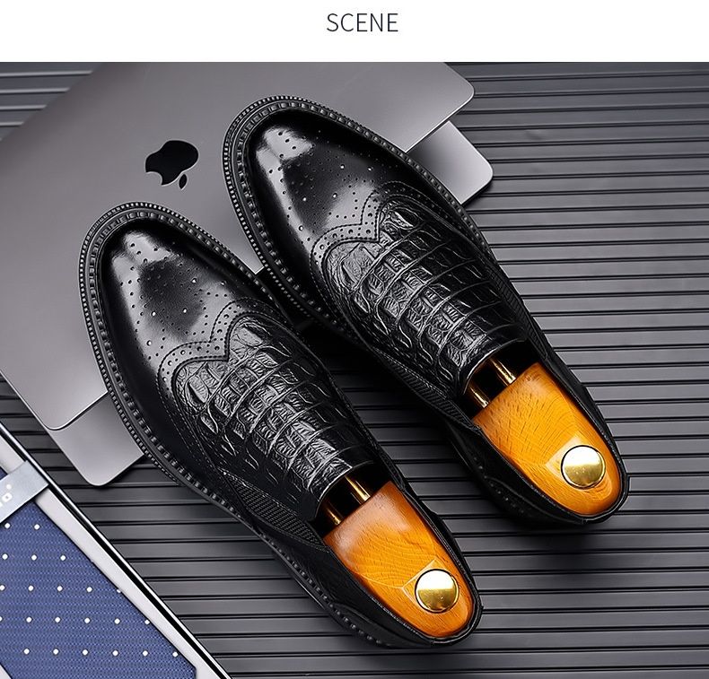 Voyage Cross-Border Dropshipping 2025 Primavera e Autunno Retro British Low-Top Genuine Derby Uomo Suola Spessa Casual Pelle_voghion.com