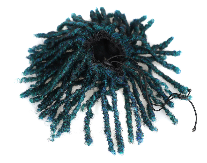 Wig hollow curly ponytail fluffy explosive short explosive ponytail high temperature silk African dreadlocks ponytail_voghion.com