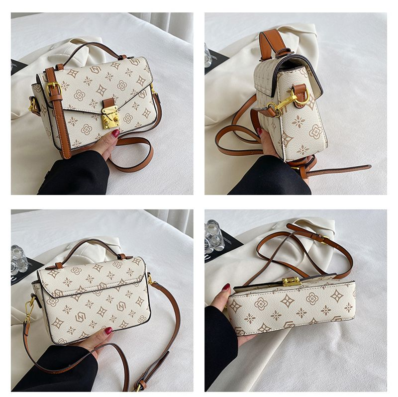 Modetryckt 2023 Nytt mode koreansk stil Enkelaxel Crossbody Handhållen liten fyrkantig väska för kvinnor_voghion.com