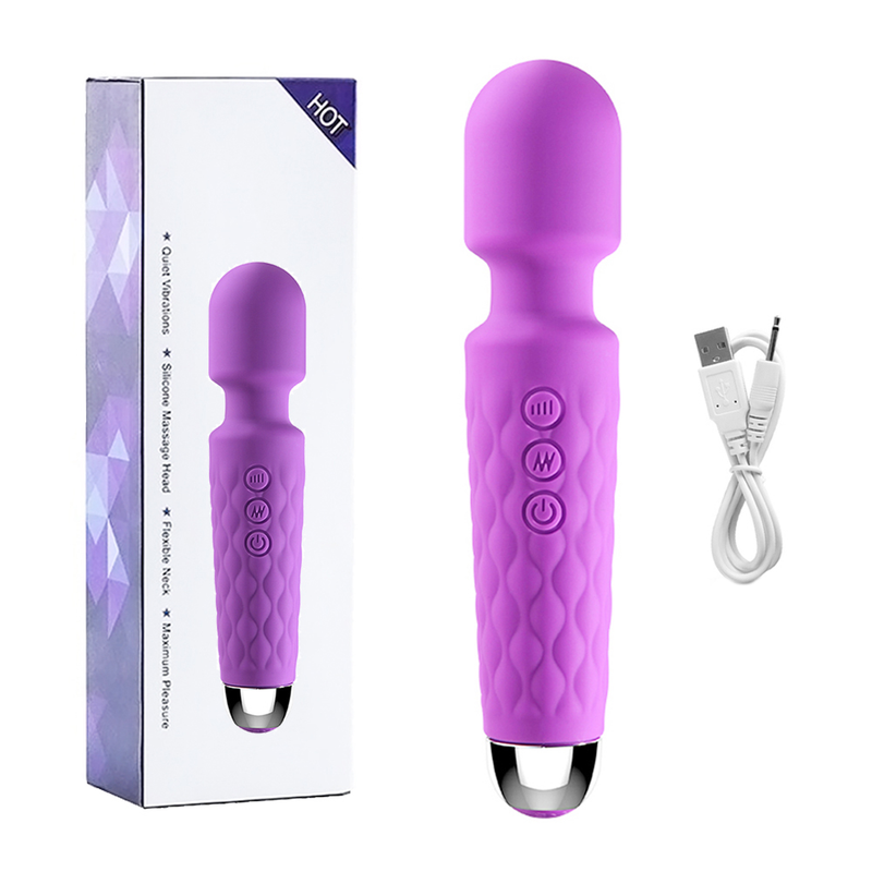 20 Speed Powerful Vibration Av Magic Wand Clitoral Stimulation Massage Masturbator Dildo Vibrator Adult Sex Toys_voghion.com