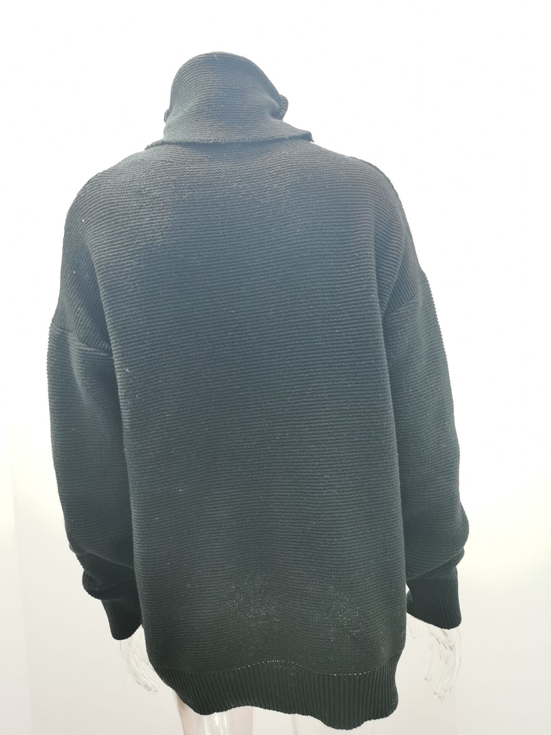 Women's Clothing Autumn and Winter New Thick e Long-sleeved Turtleneck Pullover Sweater_voghion.com