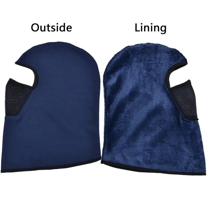 Pasamontañas térmico de invierno para ciclismo, cara completa, cálido, para deportes al aire libre, motocicleta, esquí, pesca, caza, máscara de forro polar, bufanda y gorro_voghion.com