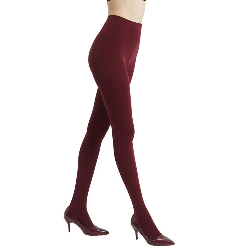 2025d 80D Velvet Pantyhose Multiple Sizes Colorful Bare Leg Artifact Autumn Winter One-Line Crotch Stockings_voghion.com