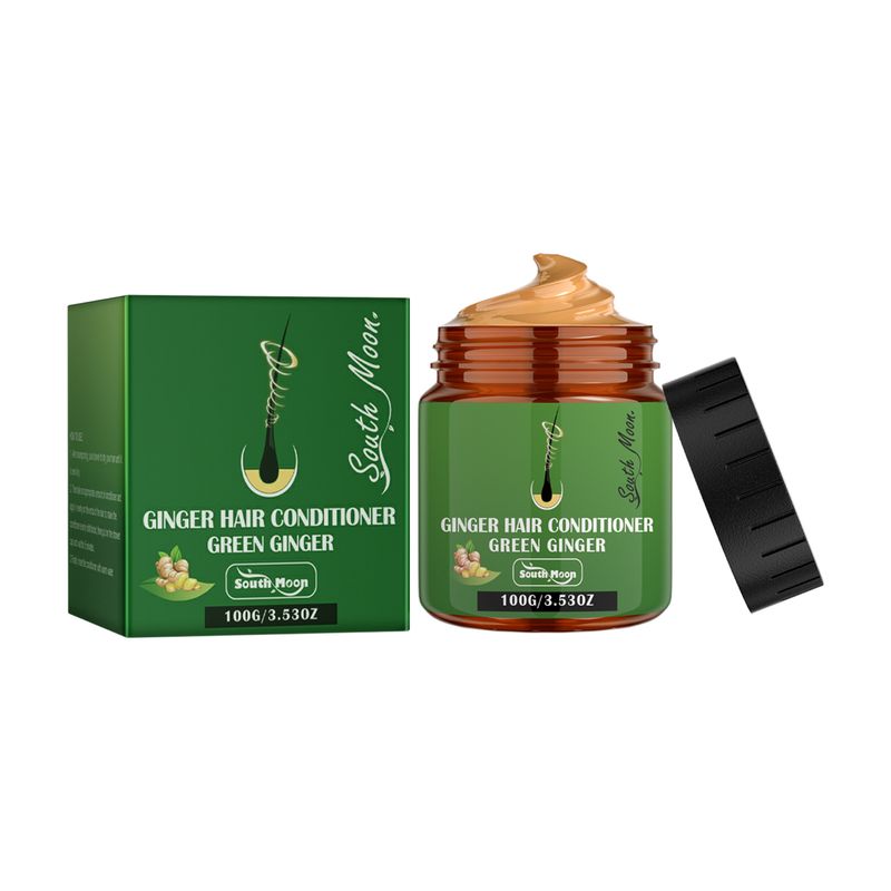 South Moon Ginger repariert trockenes, wütendes Haar, spendet tiefenwirksam Feuchtigkeit und macht das Haar weich._voghion.com
