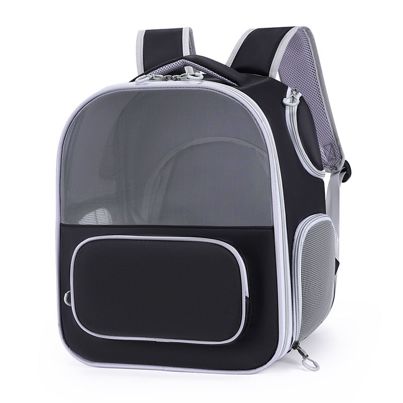 Cross-Bord Outdoor Tragbarer Haustierrucksack Transparenter Oxford-Stoff Multifunktional Großes Fassungsvermögen Erweiterbar Katzenrucksack_voghion.com