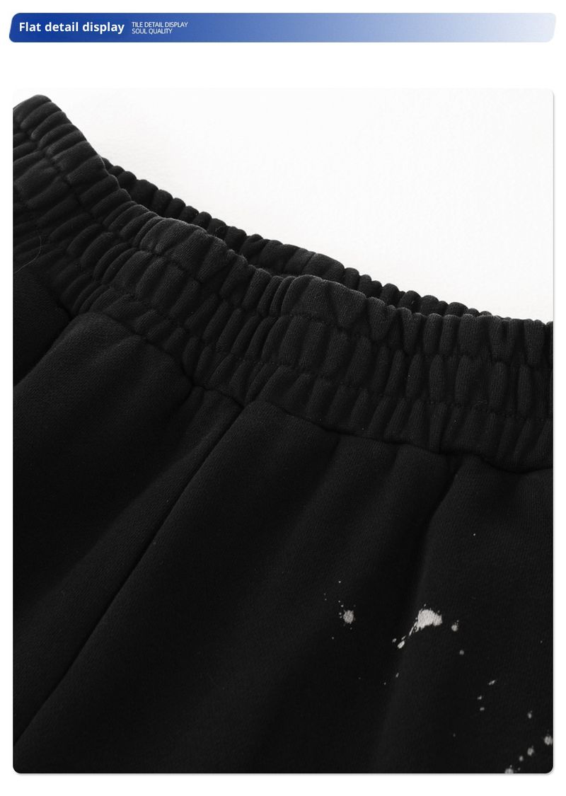 ARTIE Men's Clothing|2025 Autumn Winter New Set Personality Spray Paint Graffiti Washed Vintage Zipper Sweatshirt And_voghion.com