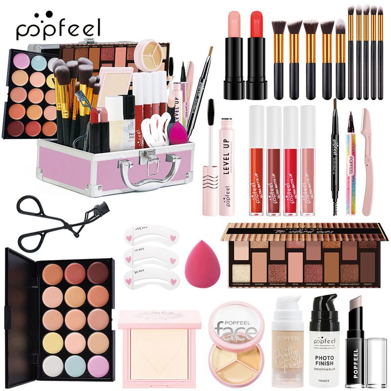 2025 Eyeshadow Lipstick Concealer Makeup Tool Set_voghion.com