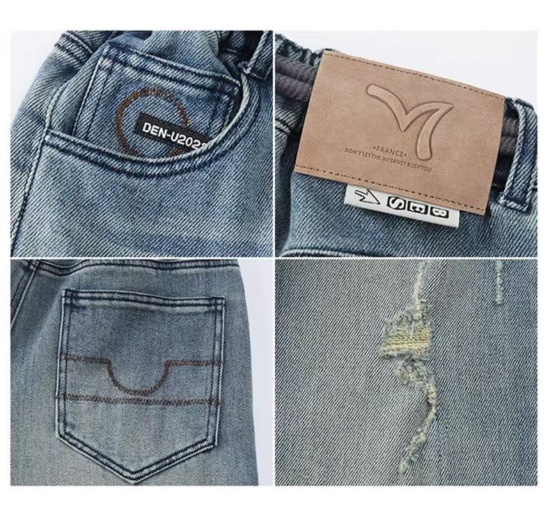 Dětské oblečení Chlapecké kalhoty jaro 2025 Nové chlapecké džíny Velké děti podzimní sportovní kalhoty Módní trend_voghion.com