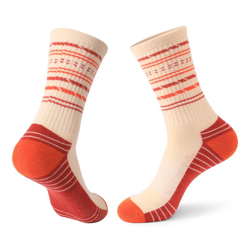 Skarpety termiczne Merino Outdoor Hiking do połowy łydki dla kobiet, pochłaniające wstrząsy, odprowadzające pot, z grubym dnem_voghion.com