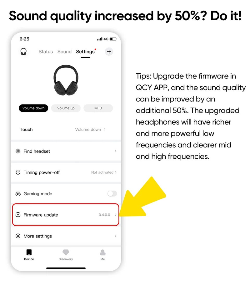 QCY H3 ANC Wireless Headphones Bluetooth 5.4 Hi-Res Audio Over Ear Headset 43dB Hybrid Active Noise Cancellation_voghion.com
