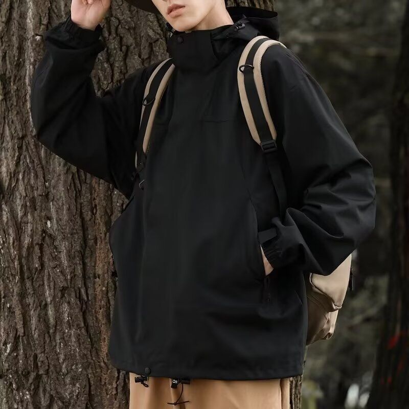 Stormtrooper jacket for men and women, windproof and waterproof outdoor jacket, color blocked outerwear, spring and autumn jacket_voghion.com