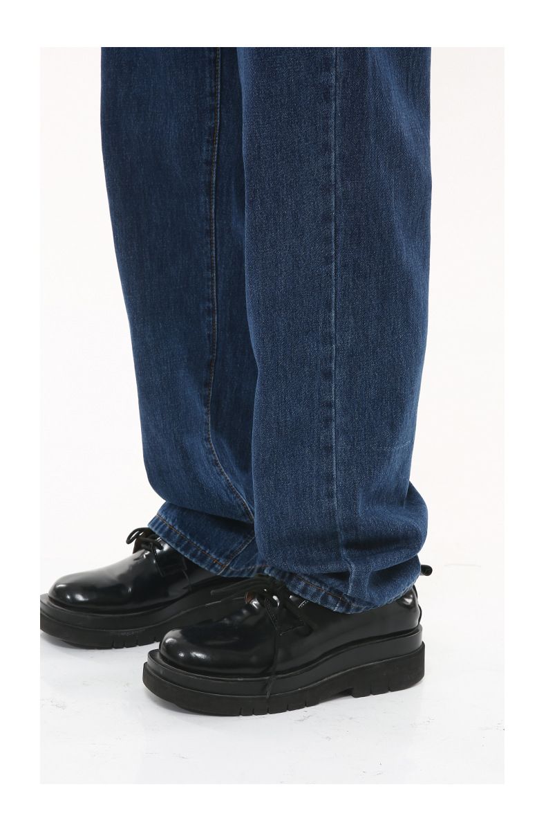 Ropa de hombre | Chaqueta vaquera corta con cremallera y corte recto, holgada, de color liso, para otoño_voghion.com