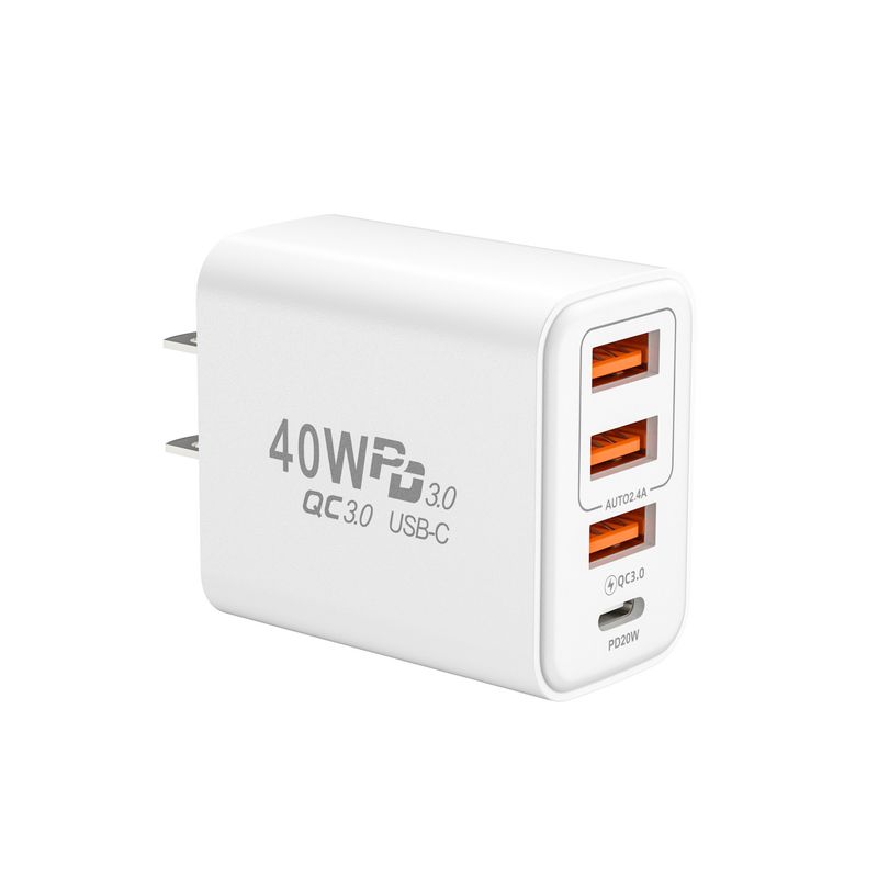 syct 3USB Multi-Port 1PD Schnellladeadapter Wandladegerät_voghion.com