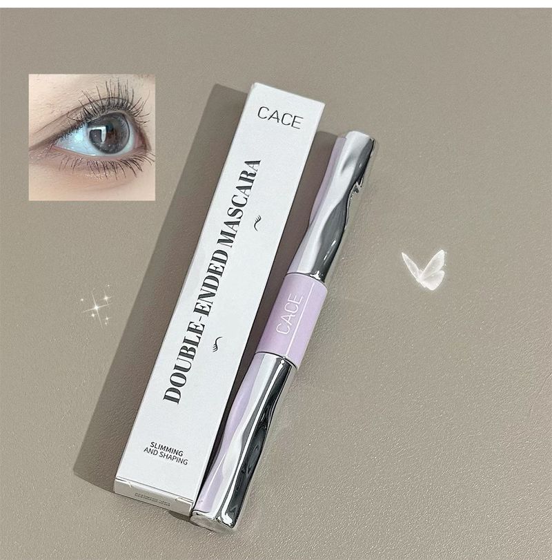 Double-ended Mascara Affordable Lengthening Brush Head Dense Curling Eye Makeup Black Brown Options Available_voghion.com