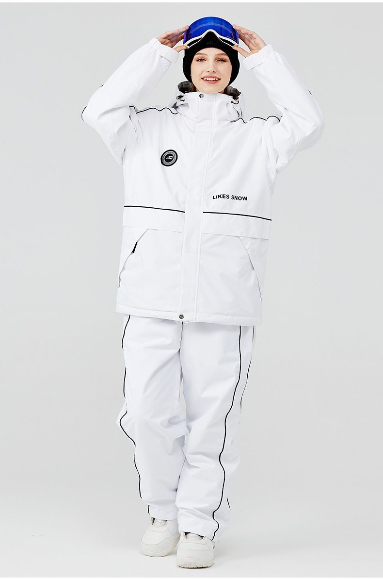 Men's Women's Winter Warm Thickened Jacket Pants Snowboard And Snow Ski Suit New Model_voghion.com