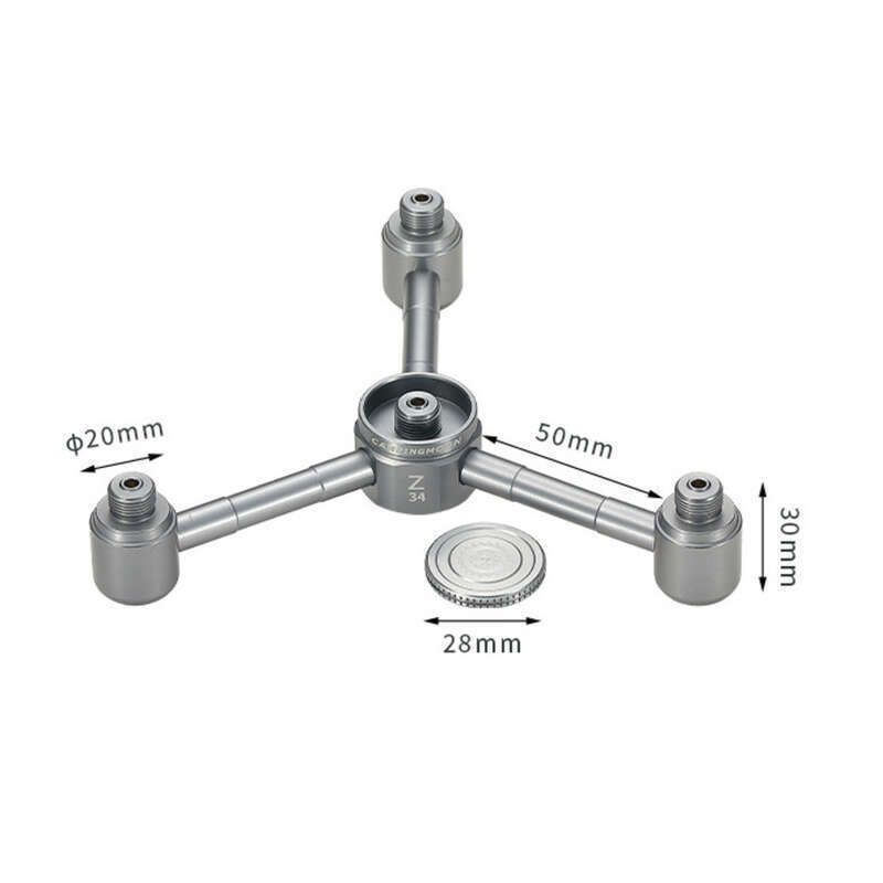 Adattatore per bombola di gas per alta montagna Koeman da uno a quattro giunti in lega di alluminio per campeggio, atmosfera, esterni_voghion.com