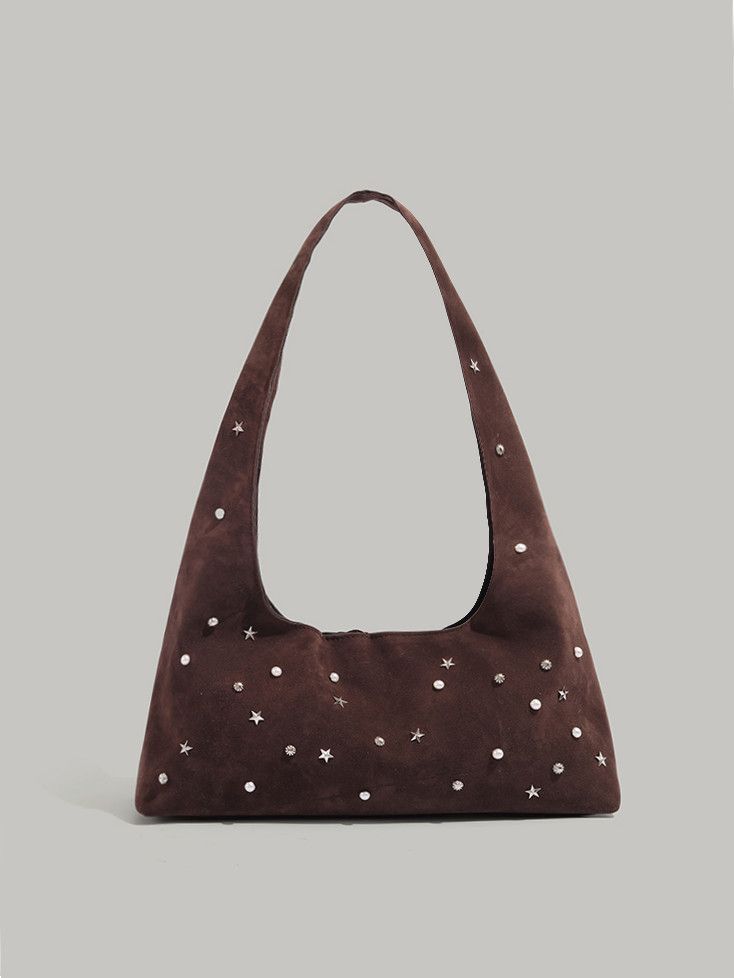 Sac femme 2025, nouveau sac à aisselle givré Full Star, pochette Hundred, sac à bandoulière en daim d'hiver_voghion.com