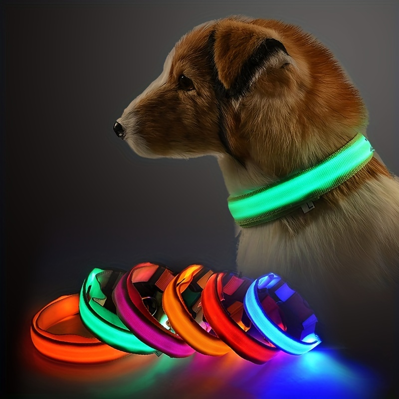Light Up The Night With A LED Dog & Cat Collar - Perfect For Outdoor Walks!_voghion.com
