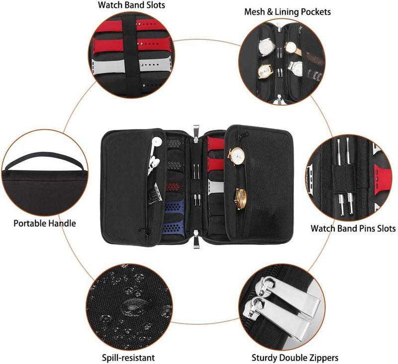 Smart Watch Strap Storage Bag Storage Bag Portable Data Cable Storage Bag Storage Box_voghion.com