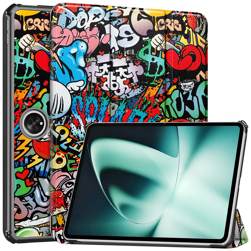 For OPPO Pad 2 Case Painted Smart Leather Hard Cover for Coque Oneplus Pad Tablet Case For Funda OPPO Pad2 11.61 Inch #S_voghion.com