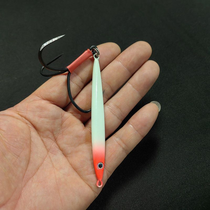 Blade Scale Casting Large Lure Fishing Gear Full Set Spear Hook Slim Long Iron Plate_voghion.com