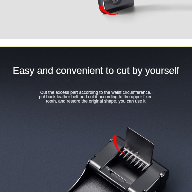 HOT GOLF Herren Gürtel aus echtem Leder mit automatischer Schnalle, trendiger Casual Business-Hosengürtel, vielseitig und einfach_voghion.com