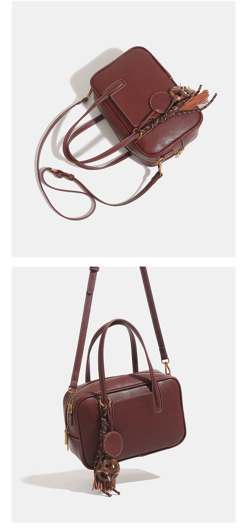 Forest Retro Tote Bag Women's Autumn And Winter New Large Capacity Commuter Handbag Shoulder Bag_voghion.com