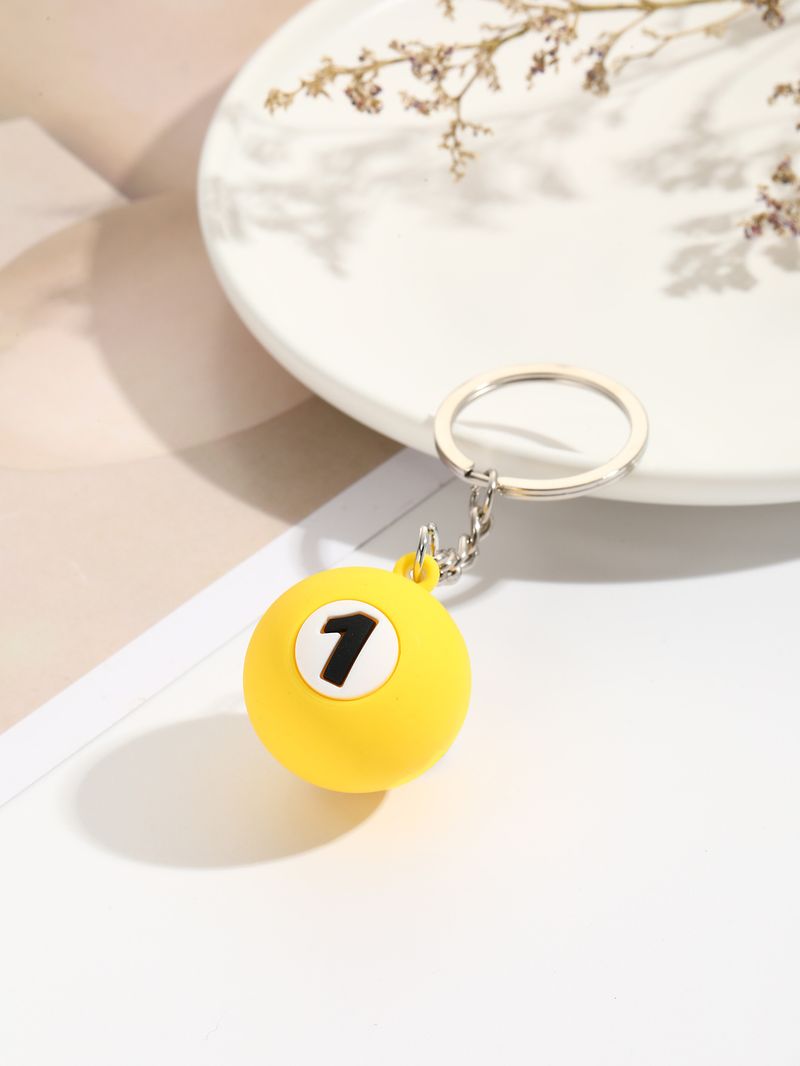 Portachiavi per auto creativo personalizzato con bambola da biliardo, squisito e semplice, ciondolo per zaino, regalo all'ingrosso_voghion.com