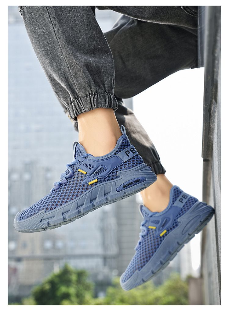 Scarpe da uomo in cocco, scarpe in rete intrecciata Fly, scarpe sportive da uomo per esterni, scarpe casual da corsa ad asciugatura rapida con suola morbida_voghion.com