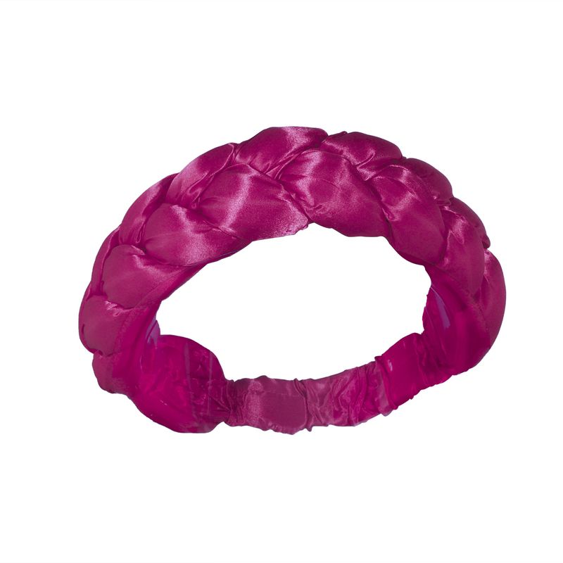 Neue afrikanische heißer Verkauf reine Farbe übertrieben dekorative Schwamm Blume Zopf Stirnband Stirnband_voghion.com