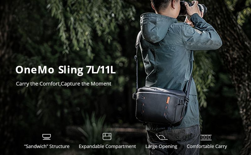 PGYTECH OneMo Sling 7L 11L Crossbody Camera For DSLR Mirrorless Cameras, Photography Bag For Men And Women Newest_voghion.com