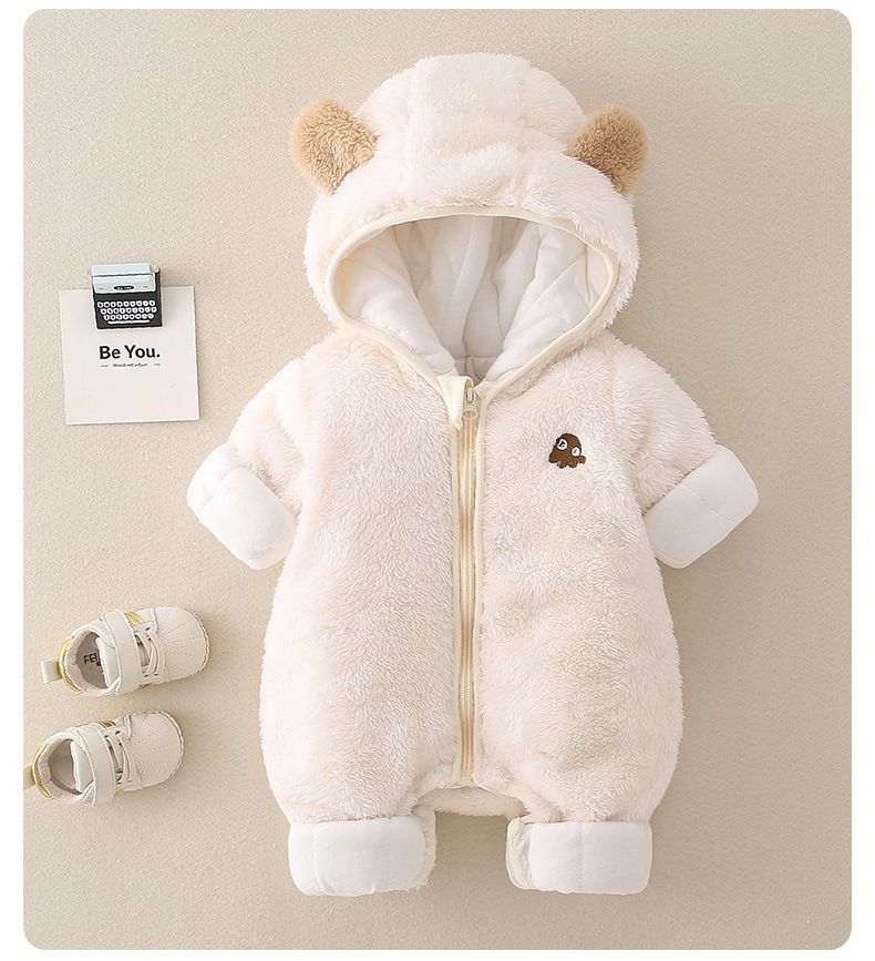 Baby höst vinterkläder med extra bomull tjockt hopp, skurna män och kvinnor baby flanell varmt utomhushopp_voghion.com
