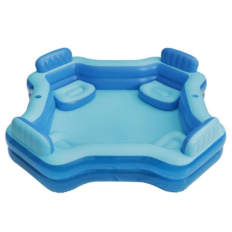 4 Age Seats Family Square Swimming Blue 6 Comfort Inflatable Pool Up Deluxe_voghion.com