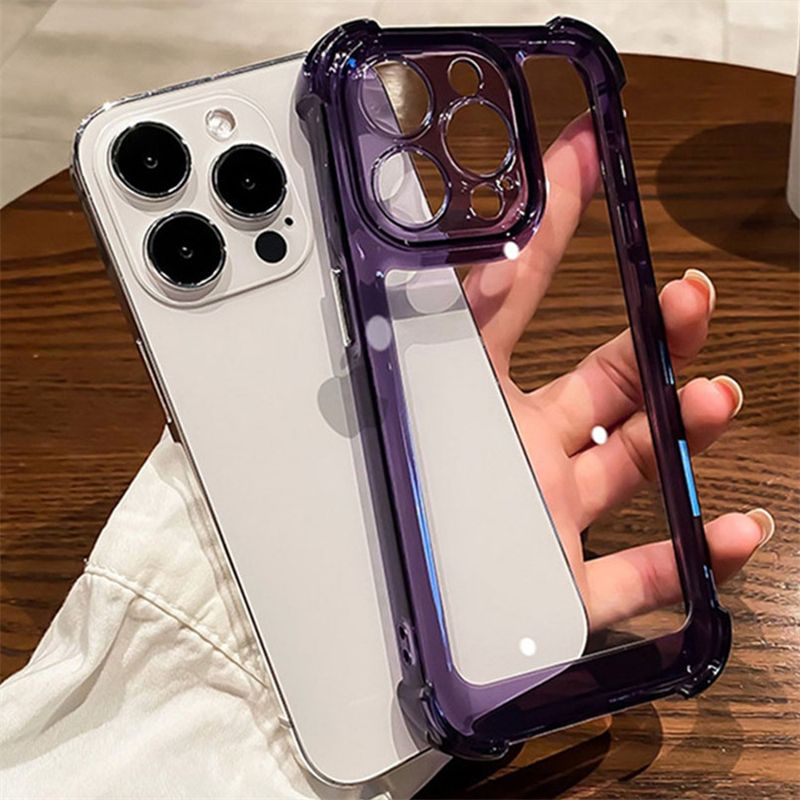 Acrylic Shockproof Clear Case 13 12 11 Transparent Phone Cases For Iphone 15 14 Pro Max 16 Plus Back Cover_voghion.com