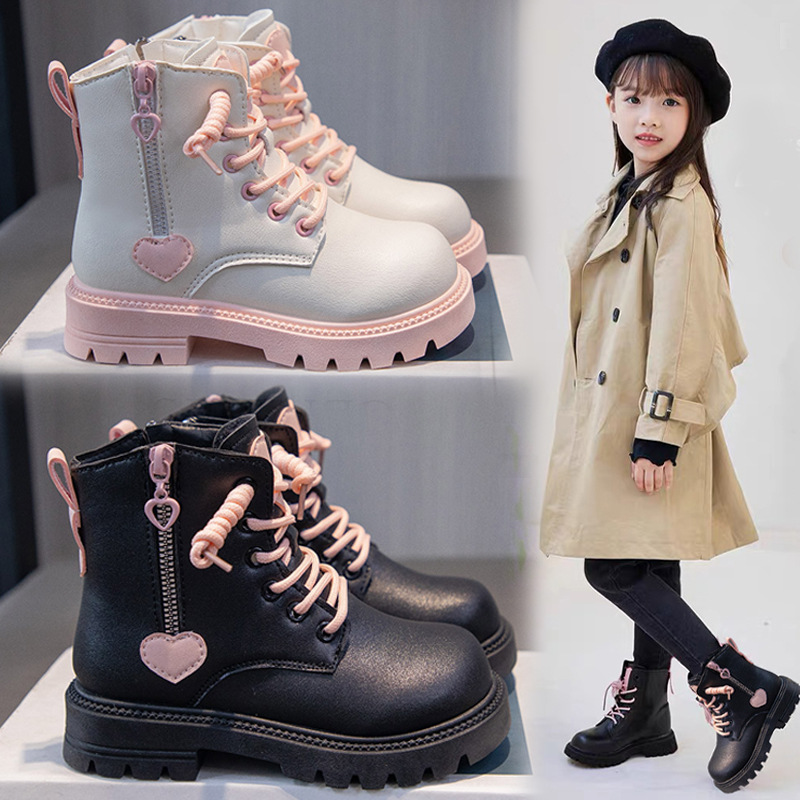Martin – bottes courtes en peluche pour fille, chaussures en coton et peluche, à la mode, nouvelle collection automne et hiver 2023_voghion.com