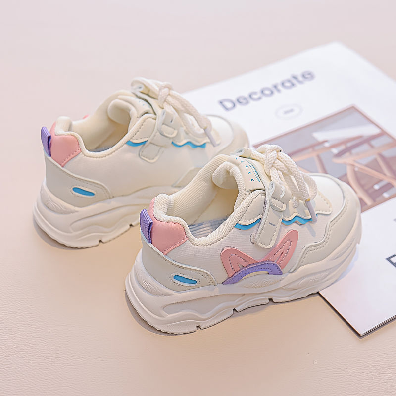 Children's Spring Autumn new student edition leather sports shoes suitable for small and medium-sized children_voghion.com
