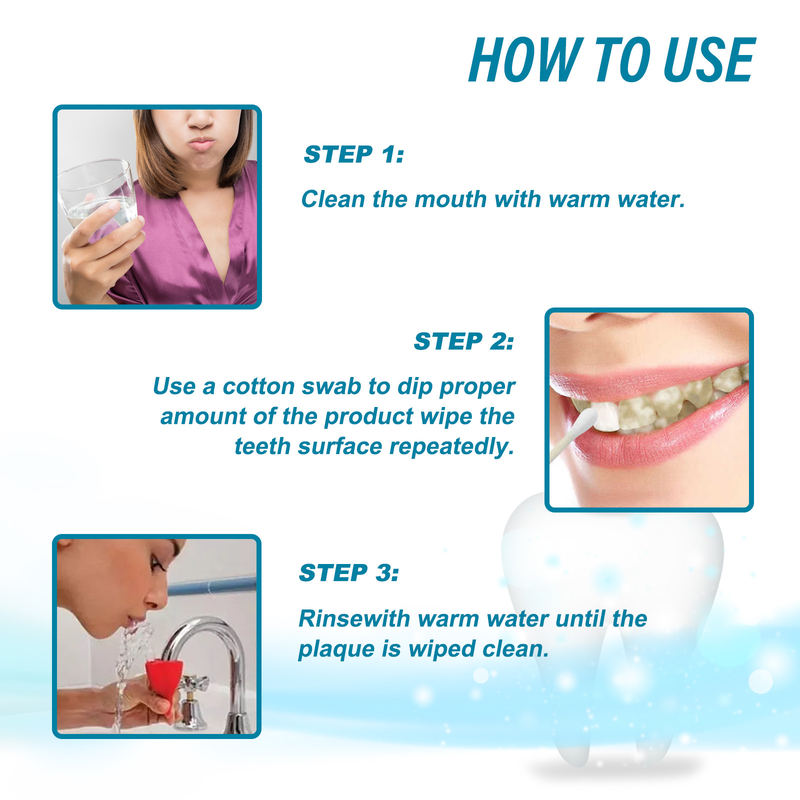 Schöne Zahnreinigungsflüssigkeit für gelbe Zähne, schwarze Zähne, verfärbte Zähne, frischen Atem, Aufhellung, Aufhellung usw_voghion.com