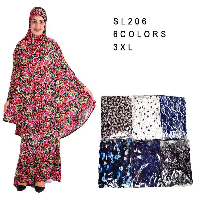 Islamisches traditionelles Kleid, zweiteiliges Set, ethnische Hui-Kleidung in Übergröße für Damen_voghion.com