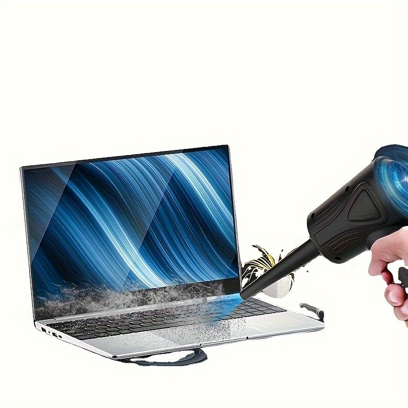 1PC Portable Compressed Air Dust Collector, Vacuum Cleaner, Cordless Dust Collector, Suitable For Keyboard And Computer Cleaning_voghion.com