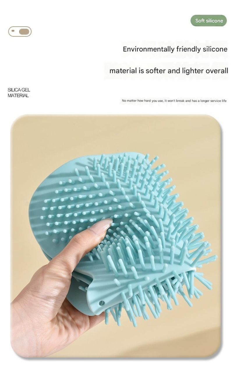 Butterfly Silicone Bath Brush Soft Exfoliating Silicone Shower Brush For Deep Cleaning & Relaxing Massage Quick-Dry & Hygienic_voghion.com