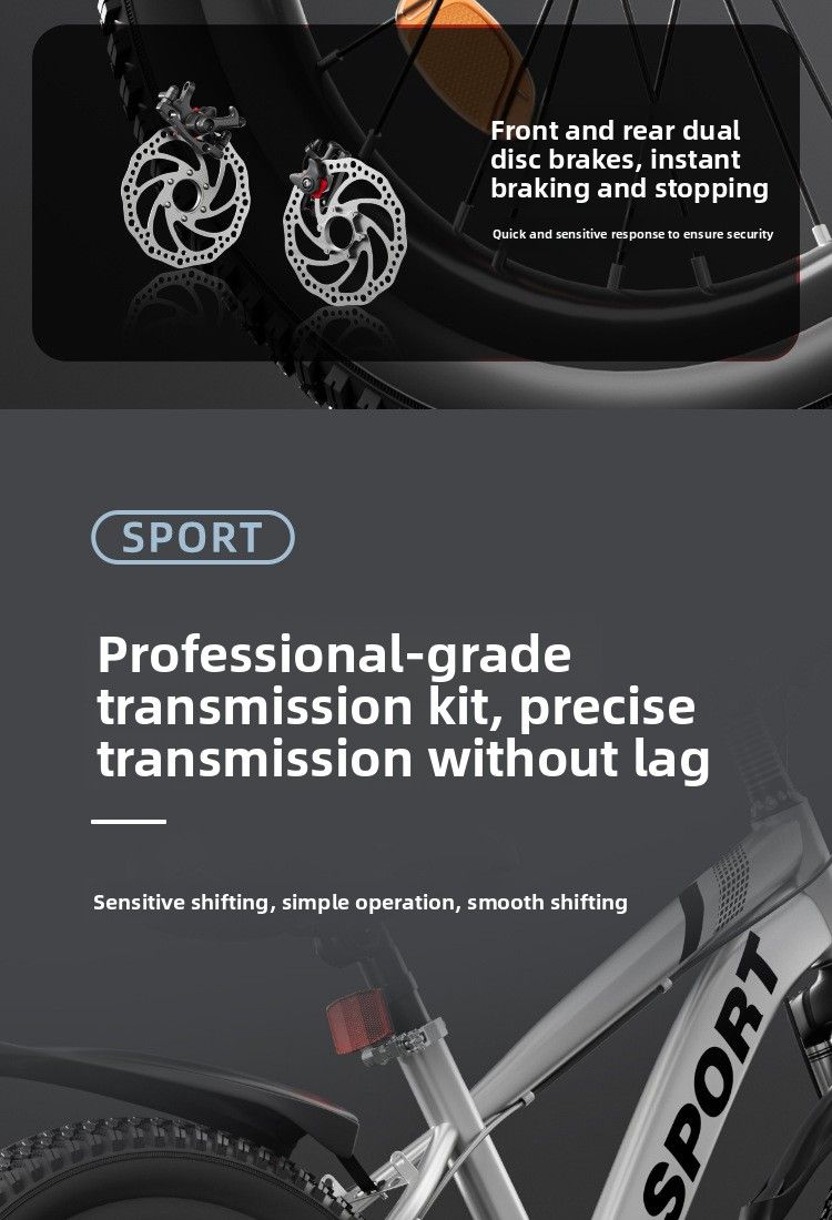 Bicicletta per bambini di età compresa tra 6-10-12-16 anni, bici da montagna con doppio freno a disco e velocità variabile per ragazzi e ragazze._voghion.com