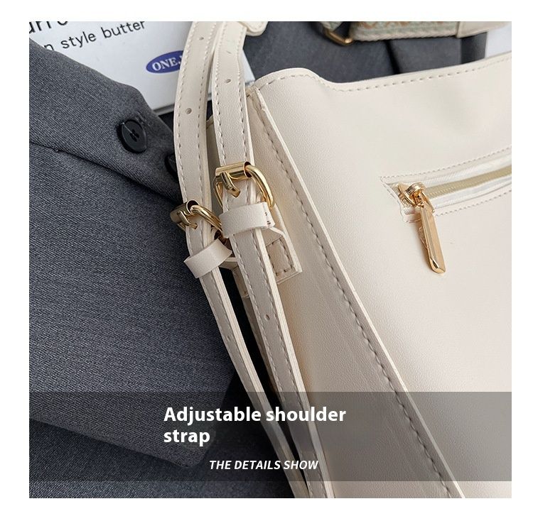 Texture Donna 2024 Nuovo Tracolla Larga Moda Monospalla Secchiello Piccola Borsa Quadrata_voghion.com