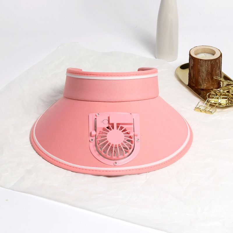 USB Rechargeable Cooling Sun Hat Wide Brim With Built In Fan UPF50+ Adjustable Headband Lightweight For Outdoor Travel Fashionable Design_voghion.com