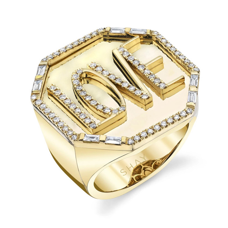 Anillo de metal con incrustaciones de circonita cúbica y diseño de Bitcoin, ideal como regalo de boda para hombres y mujeres, ideal como regalo de aniversario o fiesta._voghion.com