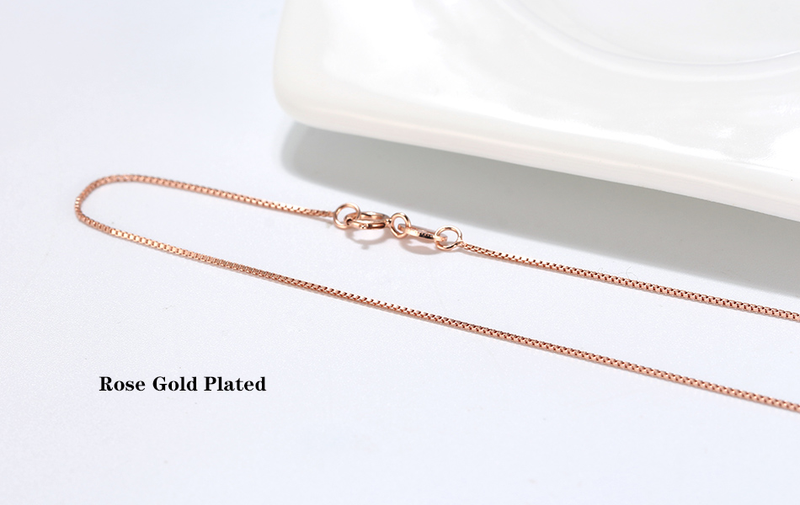 Fashion Rinntin Sterg Box Cable Necklace for Women 40cm-60cm Fashion Sier tThin Neck Chain Jewelry SC07_voghion.com
