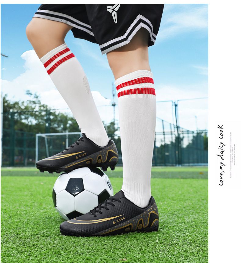 Children's Boys Youth Students Girls TF Soccer Shoes AG Long Cleats_voghion.com