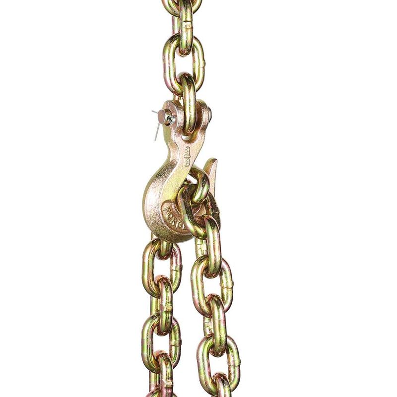 Binder Chain G80 Tie Down Tow Chain With Two Hooks 3/8' X 10.3' 7100 Lbs_voghion.com