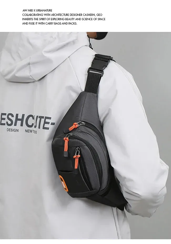 Mobile Waist Bag For Both Men And Women Multifunctional Large Capacity Anti Splash Business Wearresistant Construction_voghion.com