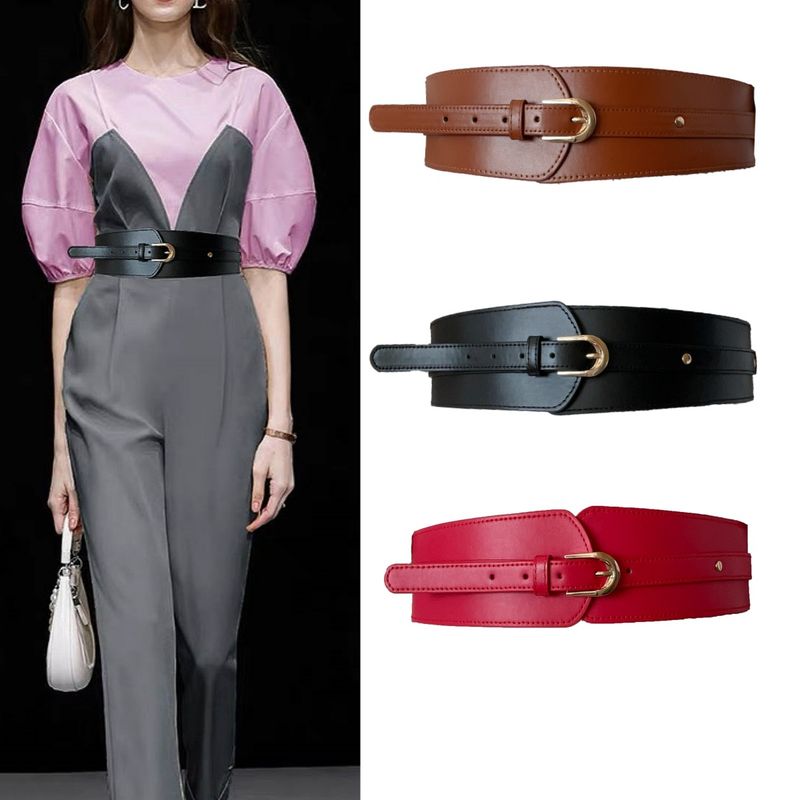 Women's Coat Wide Belt For Dresses Coats Shirts_voghion.com